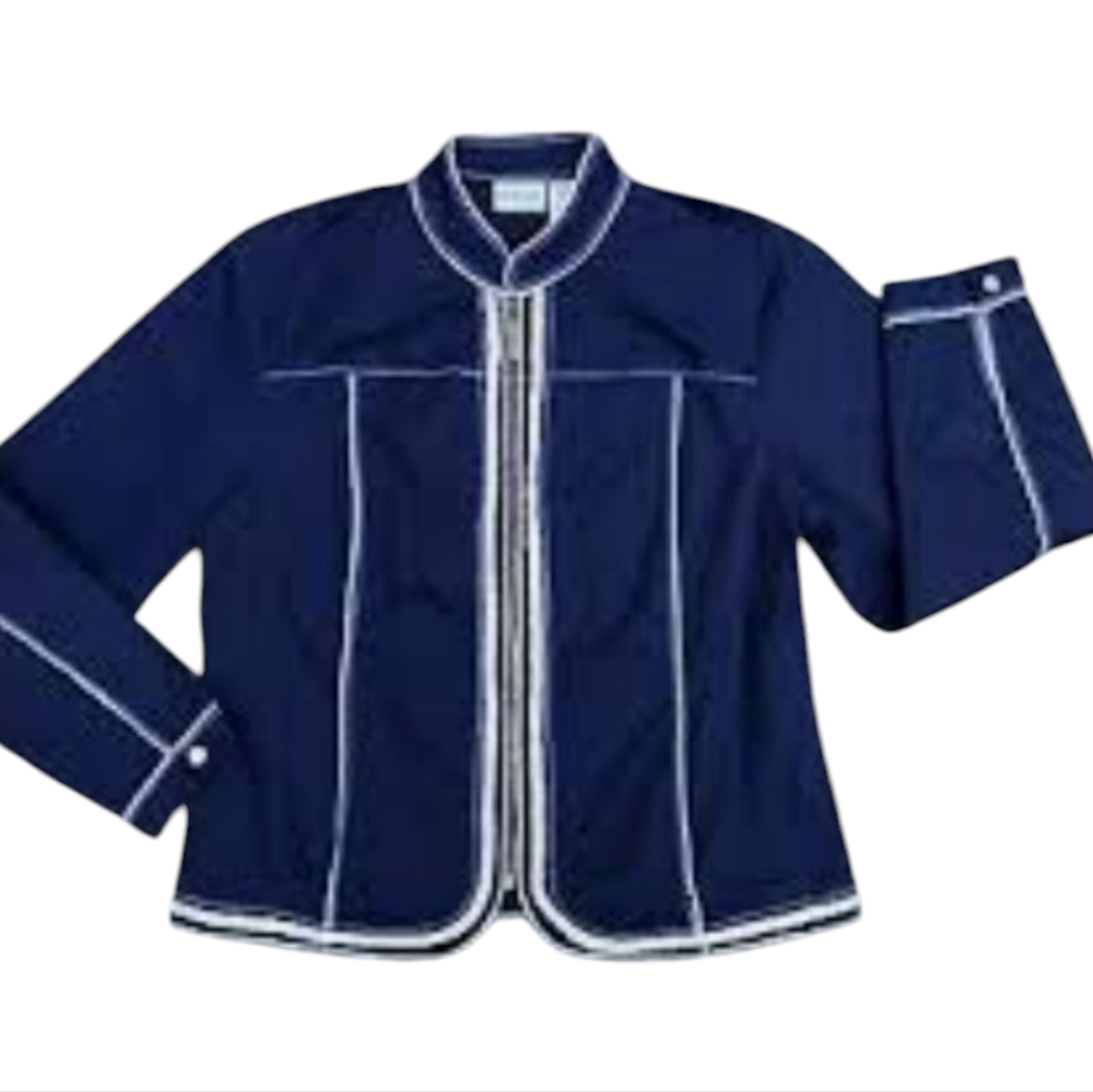 NEW Chicos Rope Me In Seafarer Jacket Midnight Blue